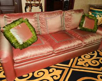 Custom Sofa with Feather Pillows