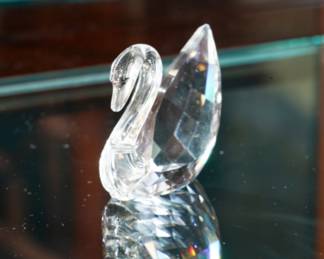 Swarovski crystal swan