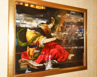 "Agamemnon Alights the Beacon on Mt. Ida" Original Painting by Simon Casson