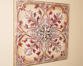 Antique Style Tin Ceiling Tile-Framed