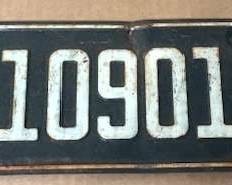1956 Guam License Plate