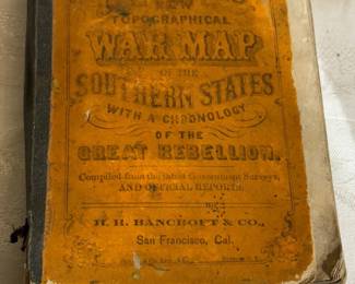 Perrines New Topographical War Map of the Southern States with Chronology of the Great Rebellion 