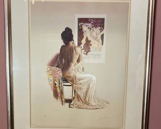 Salon Des Cent By Douglas Hoffman Signed Print 