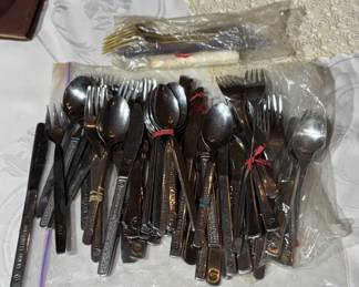 A Collection of Airline Cutlery