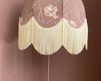 Fabric Shade Pendant Light With Fringe