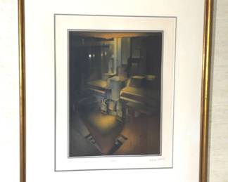 Andre Bongibault Abstract Aquatint Etching Print