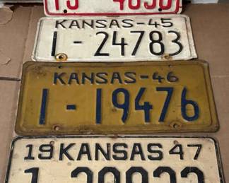 Vintage License Plates
