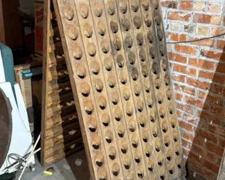 Rustic Champagne Riddling Rack