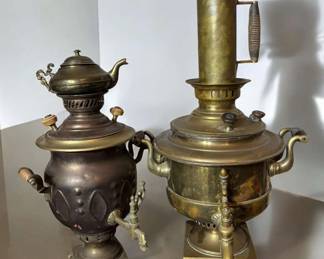 Two Russian Samovars