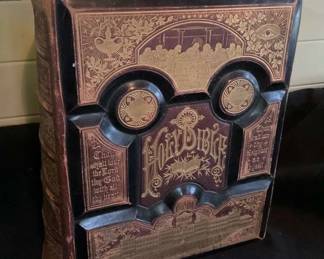 Late 19th Century Illustrated Holy Bible 