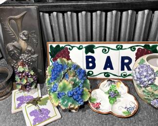 Italian Porcelain Other Wine Theme Decor