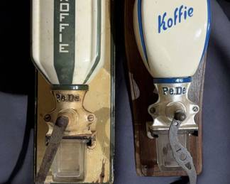 WallMounted PeDe Dienes HandCranked Coffee Grinders