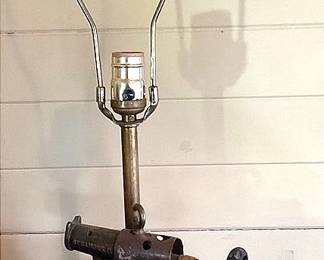 Upcycled Brass Blowtorch Lamp
