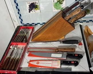 Kitchen Knives Wusthof, Capri Stainless, Sabatier  Toledo