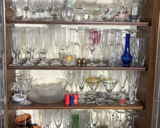 A Large Amount Of Glassware More