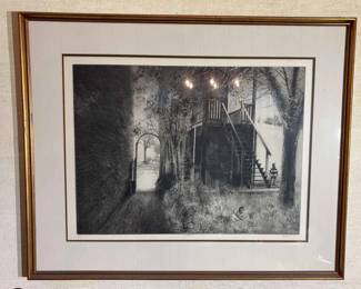 1966 Peter Milton The Garden Etching