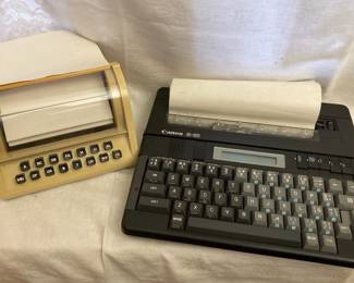 Canon Battery Typewriter And Teledex