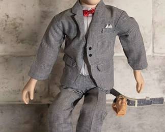 Vintage 80s Peewee Herman Pull String Talking Doll Wrist Watch
