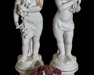 Italian Porcelain Putti Figures