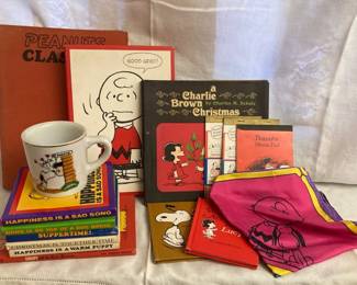 1960s Peanuts Books Silk Peanuts Scarf