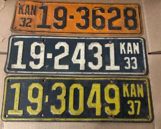 Vintage License Plates