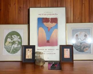 100 Years of Gynecology Framed Robert Weil Poster from the LA Museum of Modern Art