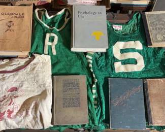 School Ephemera Jerseys, Books, Stein  Such