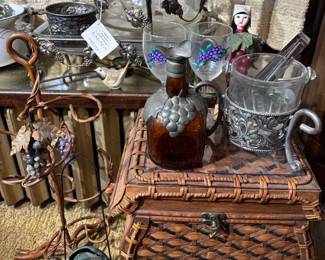 Grape Wine Theme Serving Pieces