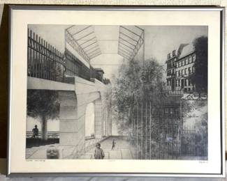 Peter Winslow Milton Lithograph Julia Passing