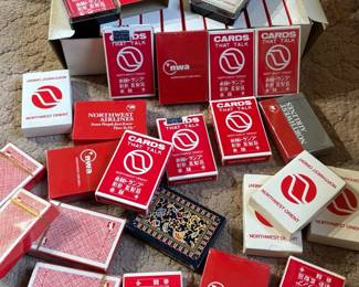 A Collection of Airline Card Decks