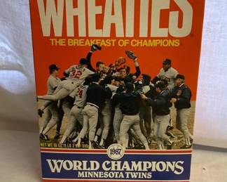 1987 Minnesota Twins World Series Wheaties Box