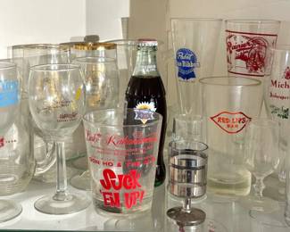 A Corner Cabinet Full of Glassware