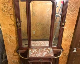 Vintage Edwardian Style Hall Tree