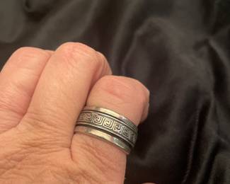 STERLING SPINNER RING 