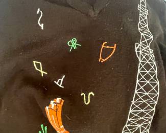 vintage  v neck texas sweater  