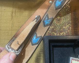  vintage nocona leather belt 