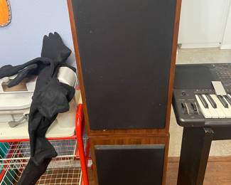 retro pair of speakers 