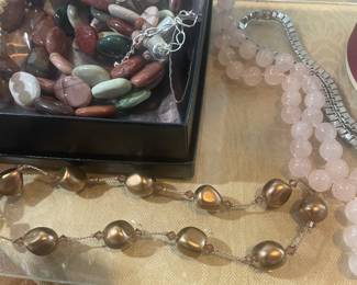 real stones  assorted jewelry 