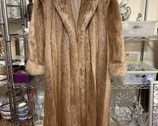 red fox fur coat 