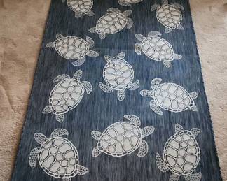 Sea Turtle Rug for Indoor and Outdoor