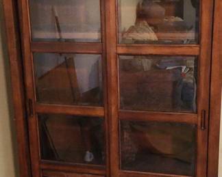  01 Glass Two Sliding Door Shelves By Riverside Furniture