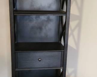 Tall Black Diplay Cabinet 