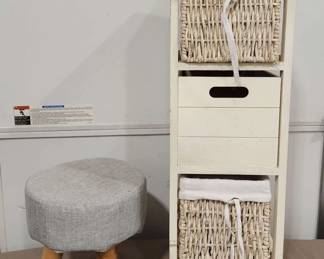 Decorative Stool and Shelves 
