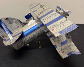 Michelo Ultra Plane Model Beer Can Handcrafted