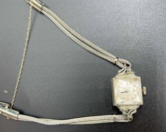 Vintage Helbros Diamonds Quartz Analog Womens Watch