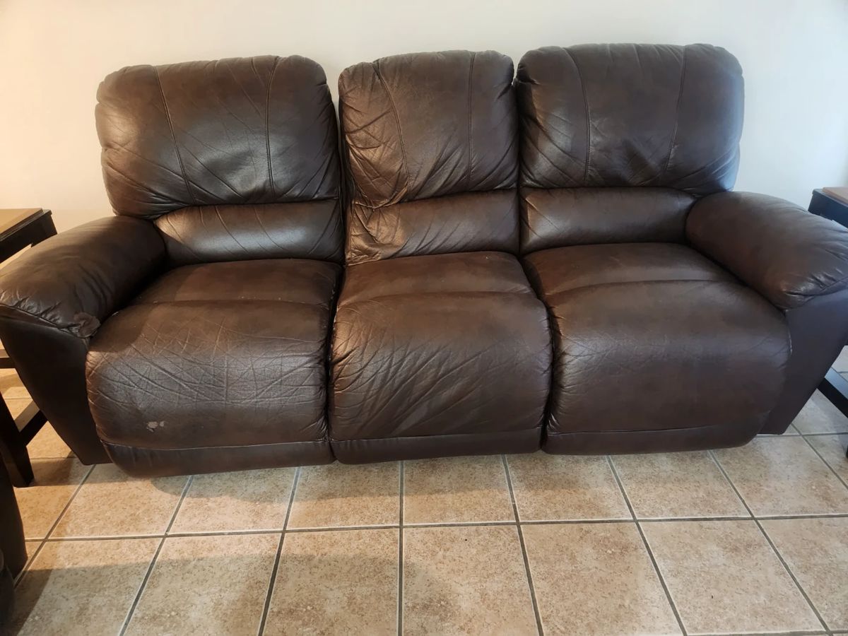 Leather sofa