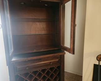 China/wine bar cabinet open view