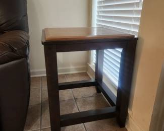 Pair of wood side tables