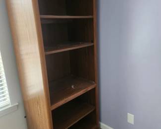 Wood bookcase - excellent condition