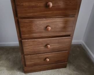 4 drawer wood chest